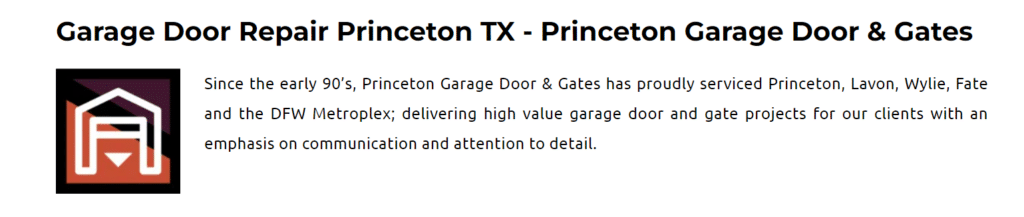 Commercial Garage Door Princeton TX